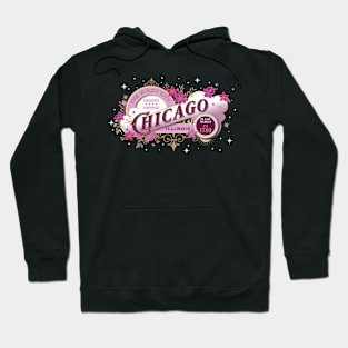 Chicago Vintage in Pink Hoodie